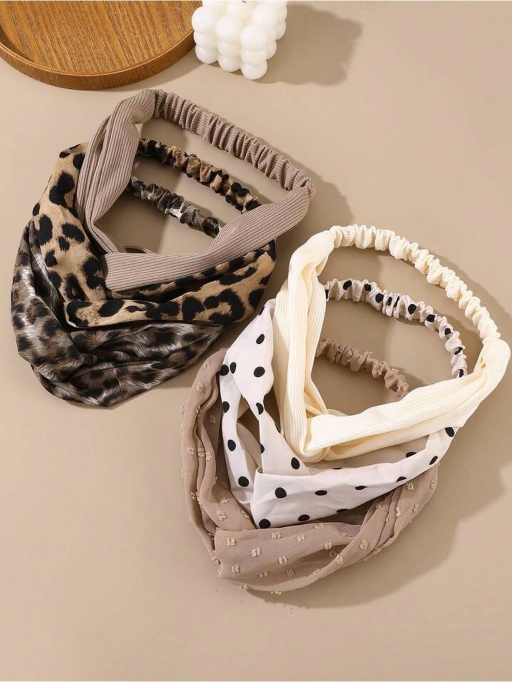 Shein 6pcs Set Women's Hair Accessories Fabric Headbands One Size New with Tags